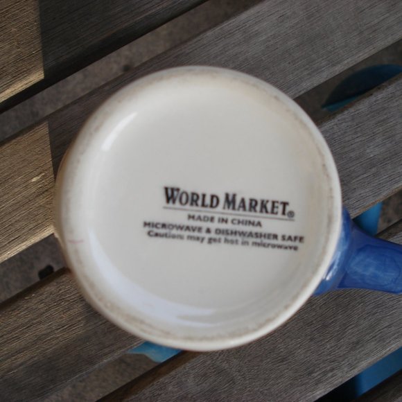 WORLD MARKET LETTER H COFFEE MUG FLORAL - Picture 3 of 5